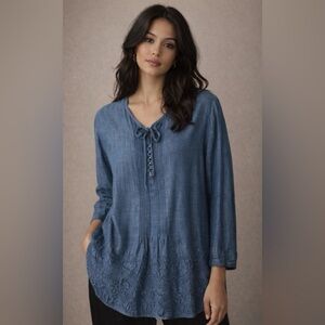Beautiful  Denim Tunic  NWOT